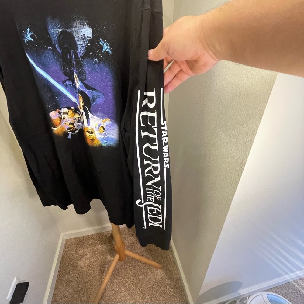 STAR WARS - Black Long-Sleeve T-Shirt, Mens 3XL - Picture 3 of 7